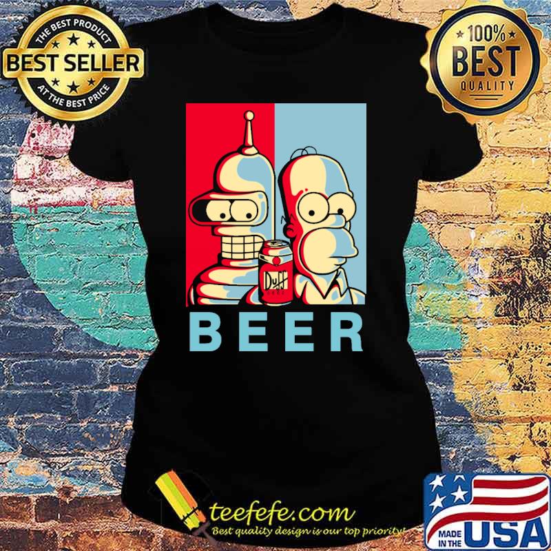 The simpsons Brothers duff beer s Ladies tee The simpsons Brothers duff beer s Ladies tee