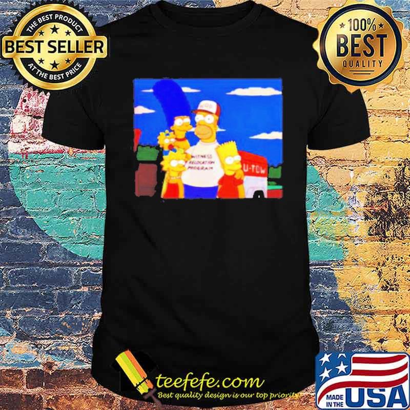 The Simpsons witness relocation program shirt