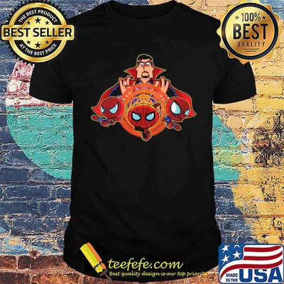 THE SPIDERSTUFF BOYS Doctor Strange Peter Parker Spider-Man Shirt