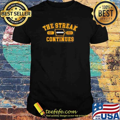 The Streak Continues est 2015 shirt