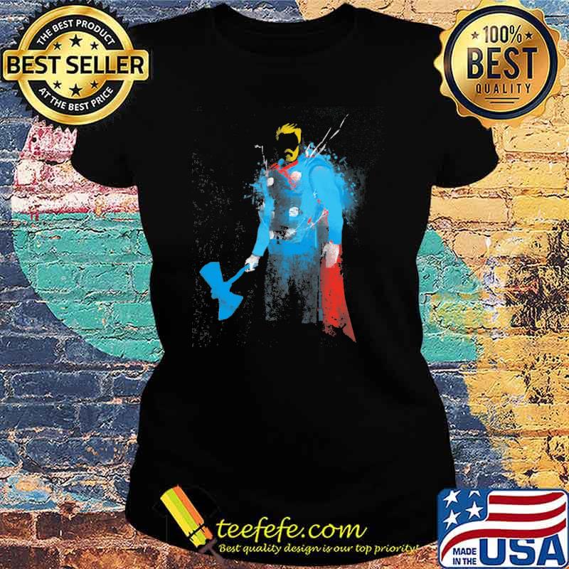 The thunder marvel watercolor s Ladies tee The thunder marvel watercolor s Ladies tee