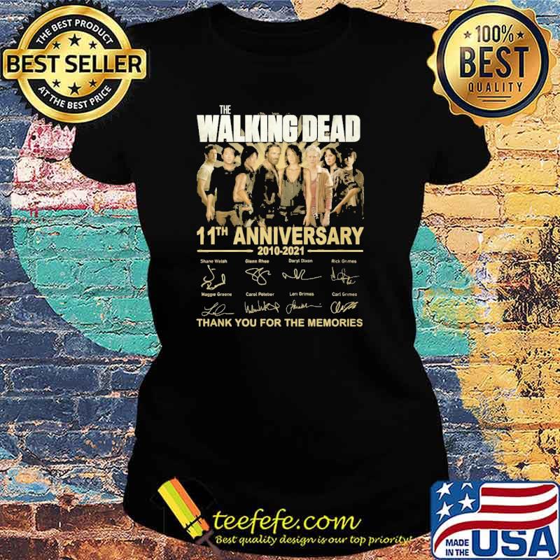 The Walking Dead 11th anniversary 2010-2021 thank you for the memories s Ladies tee The Walking Dead 11th anniversary 2010-2021 thank you for the memories s Ladies tee