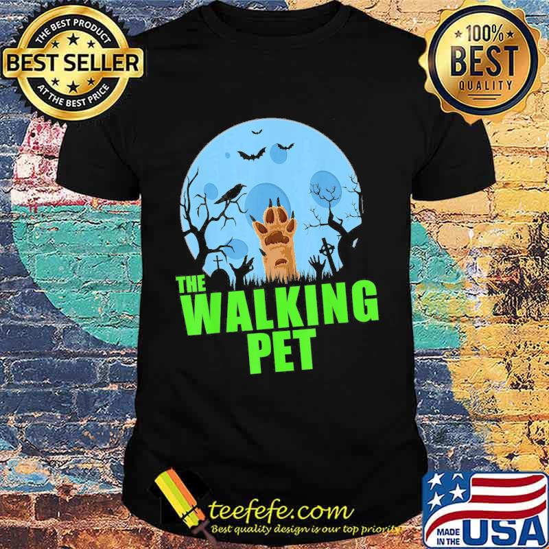The walking pet moon halloween shirt