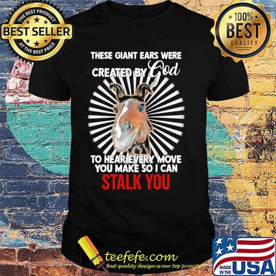 These giant ears were created by god to hear every move you make so i can shirt
