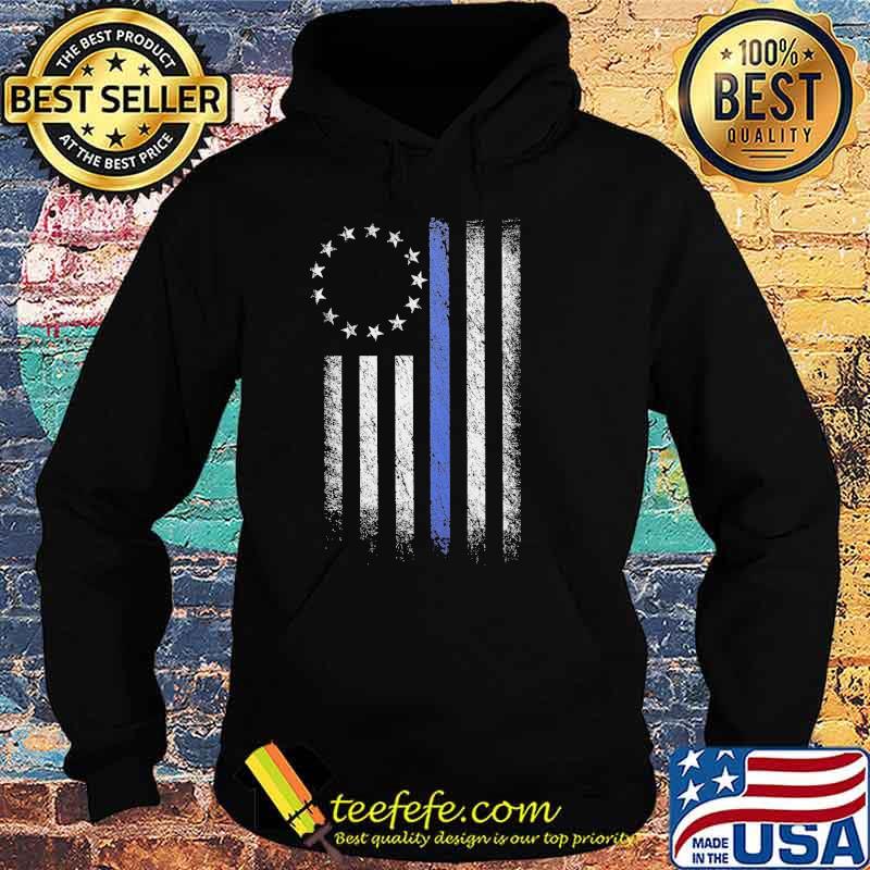 Thin Blue Line Betsy Ross Flag s Hoodie Thin Blue Line Betsy Ross Flag s Hoodie