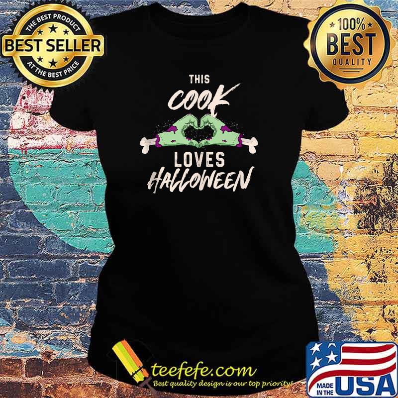 This Cook Loves Halloween Chef Scary Cooker Spooky Zombie T-Shirt Ladies tee This Cook Loves Halloween Chef Scary Cooker Spooky Zombie T-Shirt Ladies tee