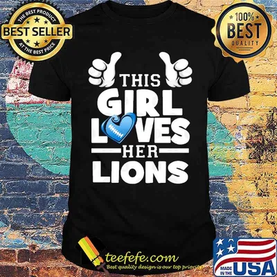 This Girl Loves Her Lions Football Baseball Detroit Lion Baseball shirt