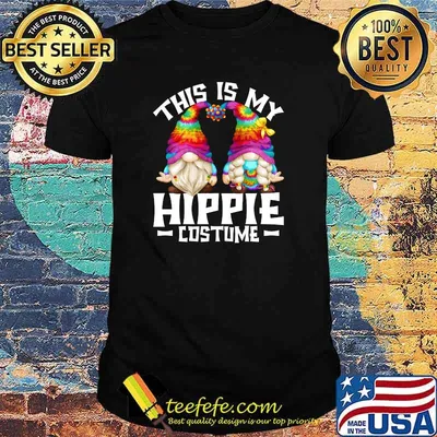 This Is My Hippie Costume Halloween 70s Gnomes T-Shirt