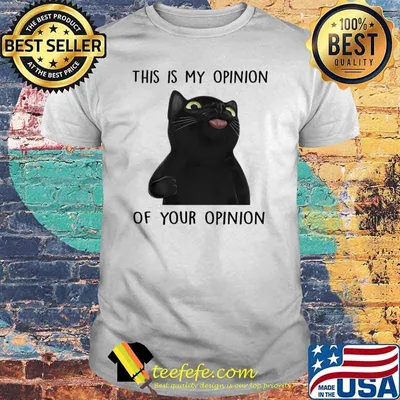 This is my opinion of your opinion cat shirt
