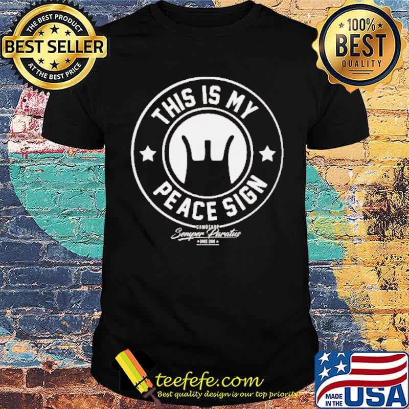 This is my peace sign tactic koszulki dla niego shirt