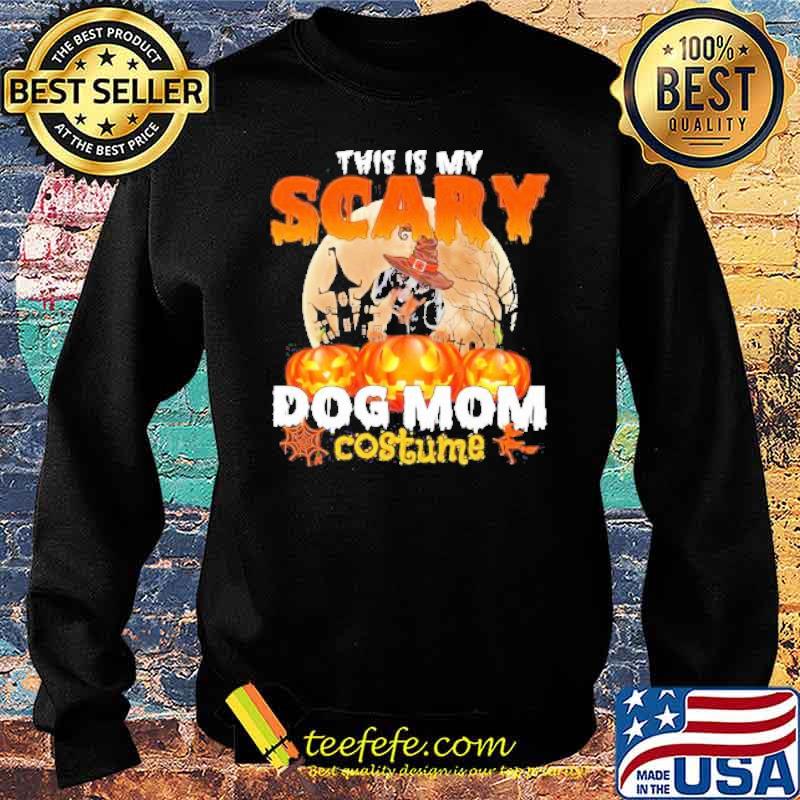 This Is My Scary Dog Mom Costume Dachshund Pumpkin Moon Happy Halloween s Sweater This Is My Scary Dog Mom Costume Dachshund Pumpkin Moon Happy Halloween s Sweater