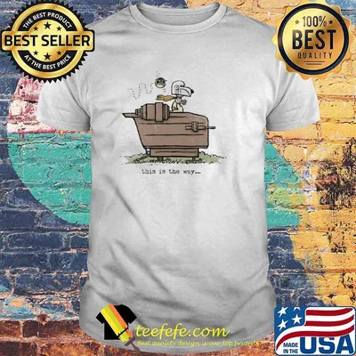 This is the way snoopy mandalorian and yoda star wars shirt