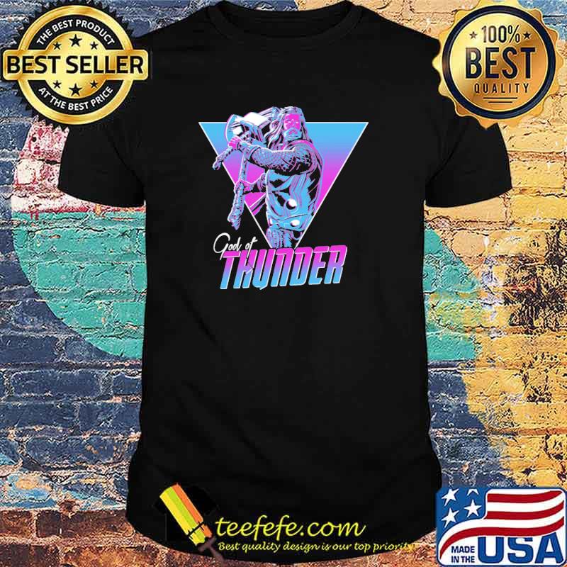 Thormask God of thunder avenger retro shirt