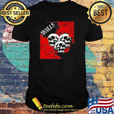 Three Skull Halloween shirt