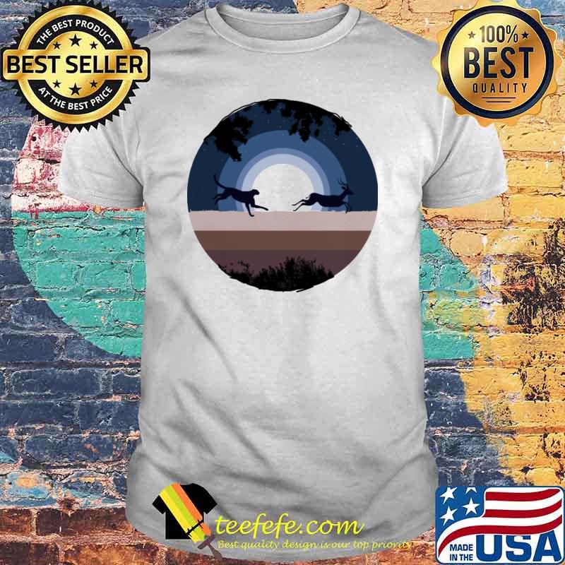 tiger chasing deer night vintage shirt tiger chasing deer night vintage shirt