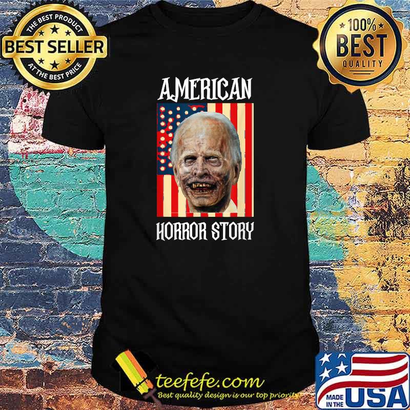 Top anti Biden American Horror Story Zombie Halloween Flag T-Shirt