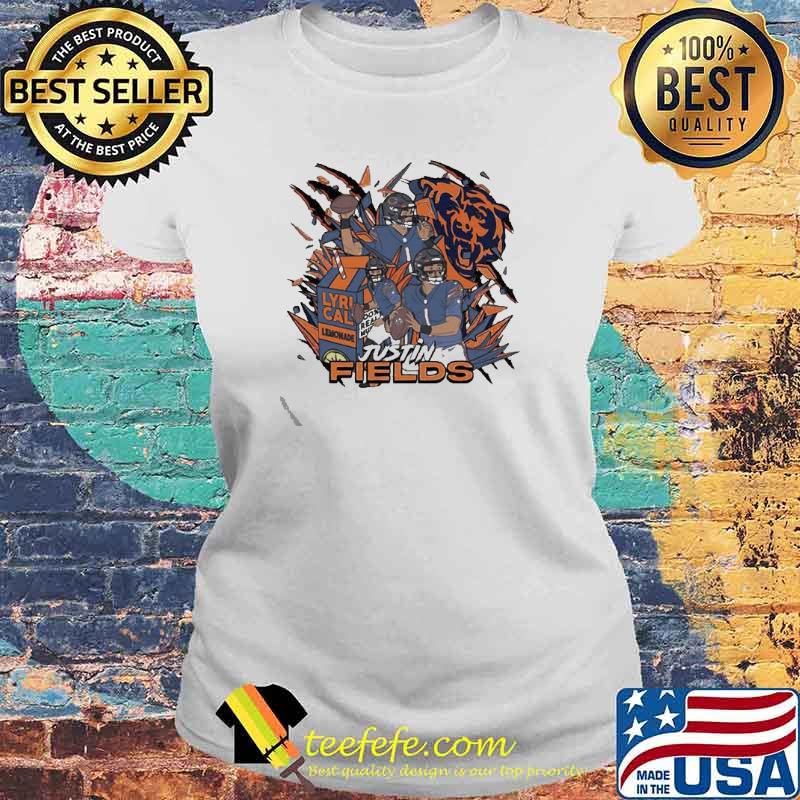 Top chicago Bears Justin Fields lyrical lemonade s Laides tee Top chicago Bears Justin Fields lyrical lemonade s Laides tee