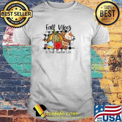 Top leopard Autumn Fall Vibes that Teacher Life Thanksgiving T-Shirt