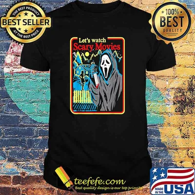 Top let's Watch Scary Movies Horror Ghost Halloween T-Shirt