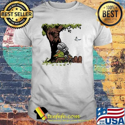 Tree Baby Yoda And Calvin shirt