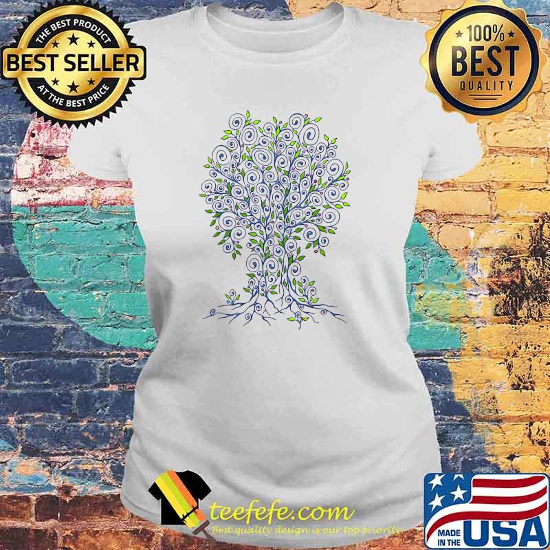 Tree Of Life - Filigree Power Spirals Fruits Leaves 9 T-Shirt Laides tee Tree Of Life - Filigree Power Spirals Fruits Leaves 9 T-Shirt Laides tee