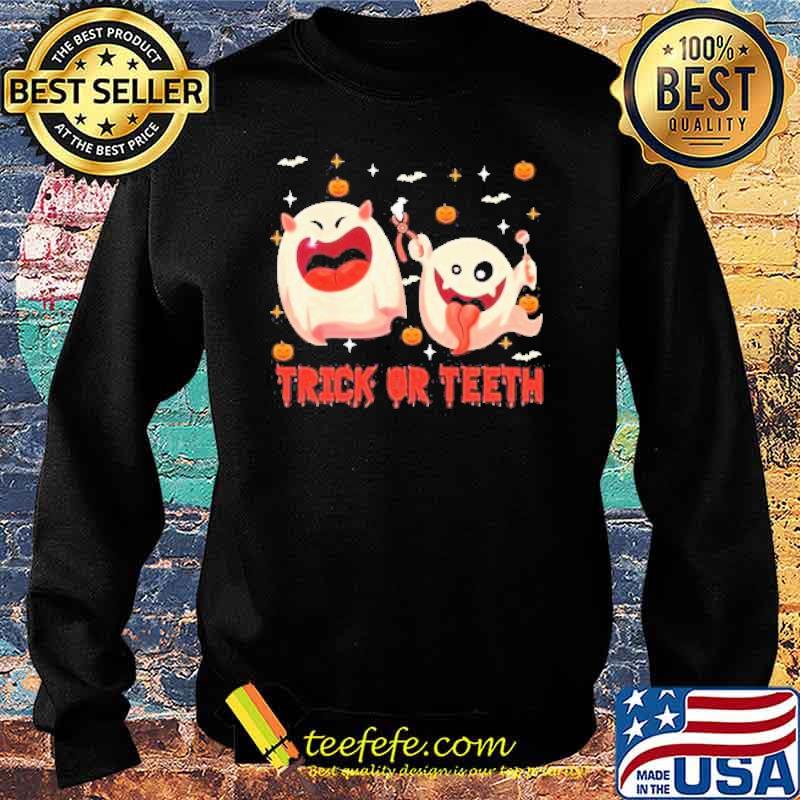Trick Or Teeth Ghost Happy Halloween s Sweater Trick Or Teeth Ghost Happy Halloween s Sweater