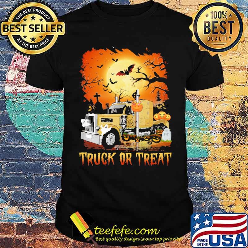 Truck Or Treat Halloween Trucker Shirt