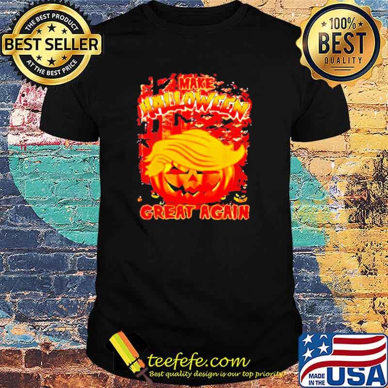 Trumpkin make Halloween great again fire t-shirt Trumpkin make Halloween great again fire t-shirt