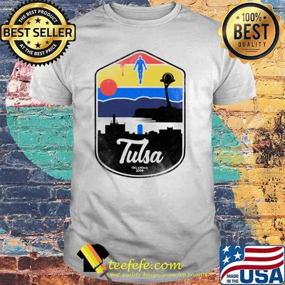 Tulsa okalahoma 2009 sunset vintage shirt