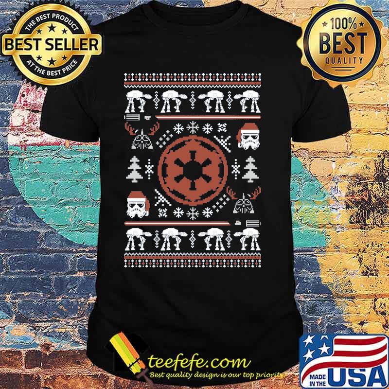 ugly star wars santa clause xmas shirt