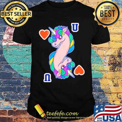 Unicorn Card Beautiful Fabulous Fairytale Poker Game shirt