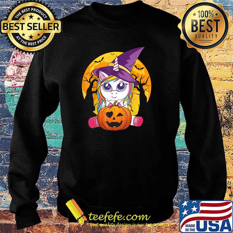 Unicorn Witch Pumpkin Halloween T-Shirt Sweater Unicorn Witch Pumpkin Halloween T-Shirt Sweater