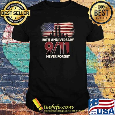 United States 20th Anniversary Patriot Day Beautiful Flag T-Shirt