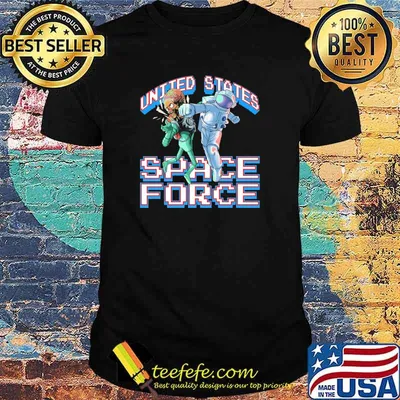 United States Space Force Logo Time To Kick Some Alien Ass Shirt