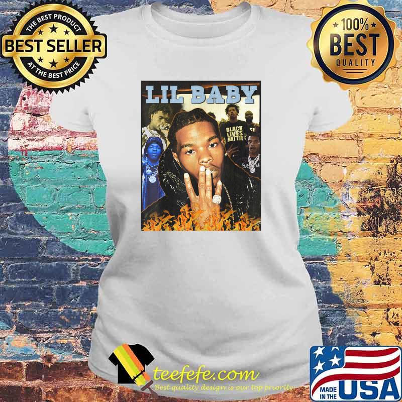 US Rapper Lil Baby T-Shirt Laides tee US Rapper Lil Baby T-Shirt Laides tee