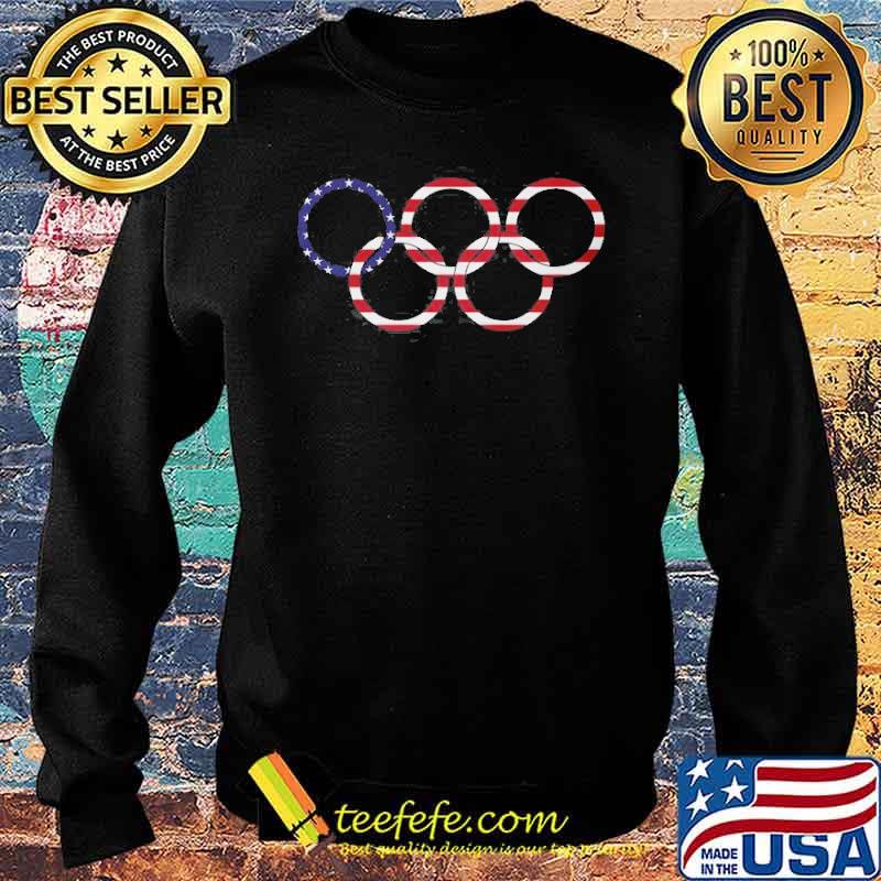 USA OLYMPICS AMERICAN FLAG SHIRT Sweater USA OLYMPICS AMERICAN FLAG SHIRT Sweater