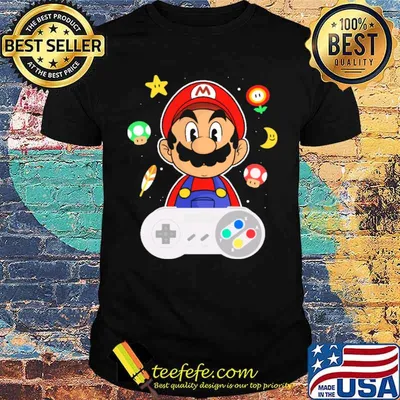 Video game gamer mario shirt