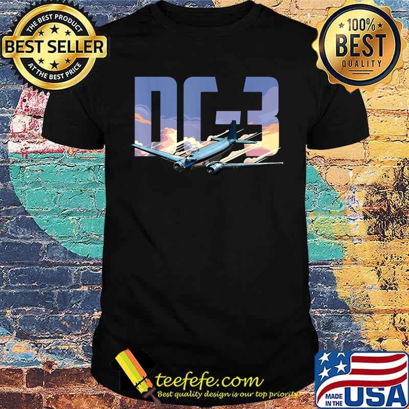 Vintage Airline DC-3 Airplane T-Shirt Vintage Airline DC-3 Airplane T-Shirt
