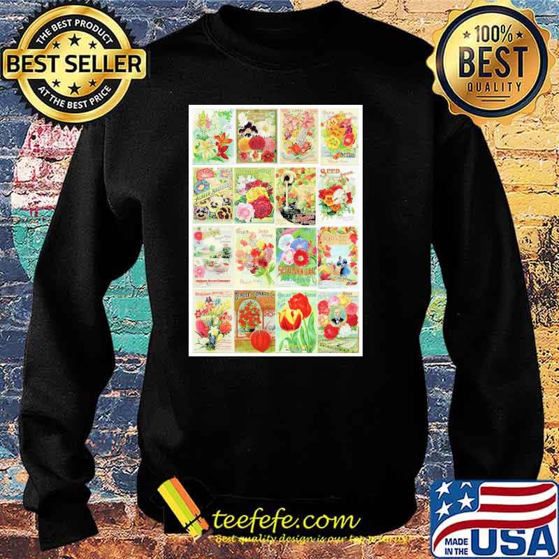 Vintage flower seed packets 1 peggy collins s Sweater Vintage flower seed packets 1 peggy collins s Sweater