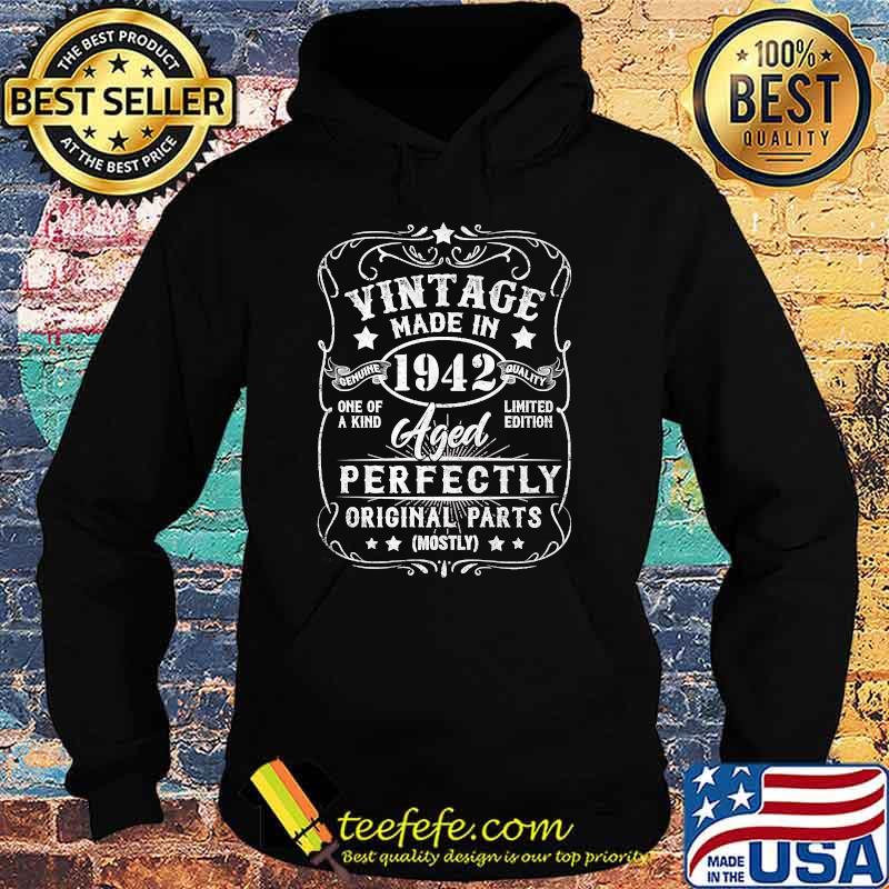 Vintage Made In 1942 Retro Classic Birthday Decorations T-Shirt Hoodie Vintage Made In 1942 Retro Classic Birthday Decorations T-Shirt Hoodie