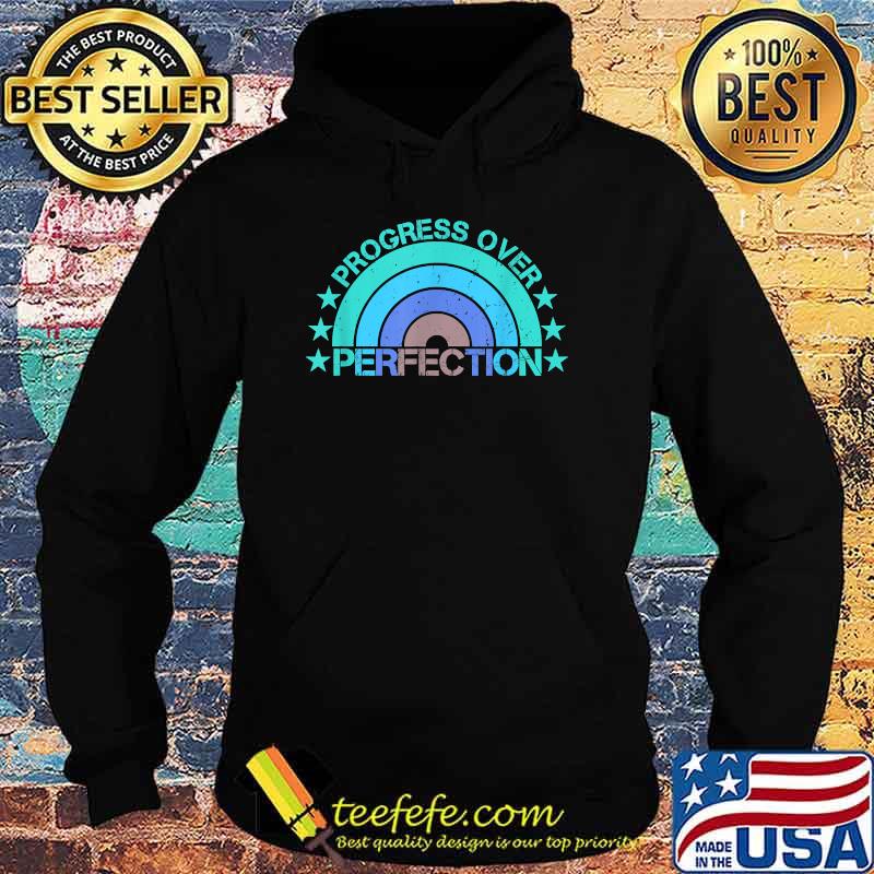 Vintage Progress Over Perfection Teacher Motivation T-Shirt Hoodie Vintage Progress Over Perfection Teacher Motivation T-Shirt Hoodie