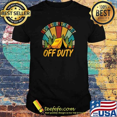 Vintage Style Camper - Respiratory Therapist Off Duty RT RRT T-Shirt
