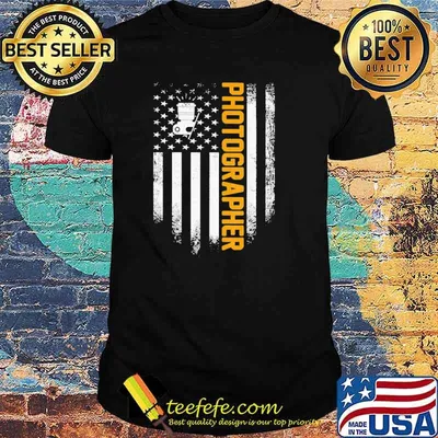 Vintage USA Flag Photographer shirt