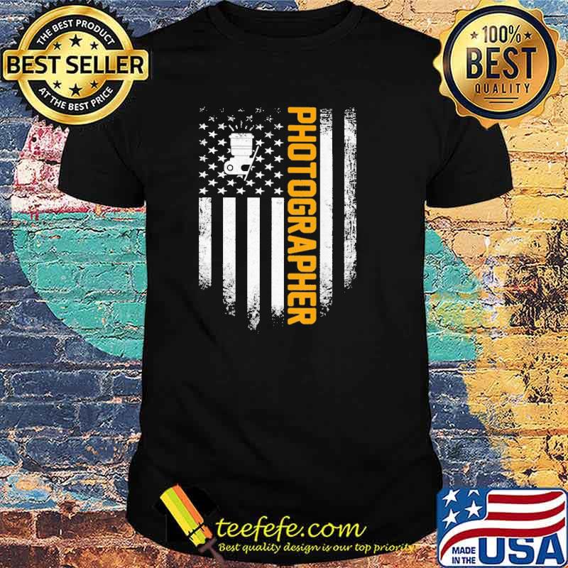 Vintage USA Flag Photographer shirt