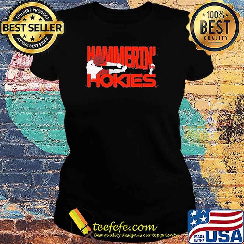 Virginia tech athletics hammerin hokies s Ladies tee Virginia tech athletics hammerin hokies s Ladies tee