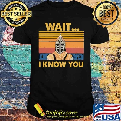 Wait I Know You Vintage Shirt
