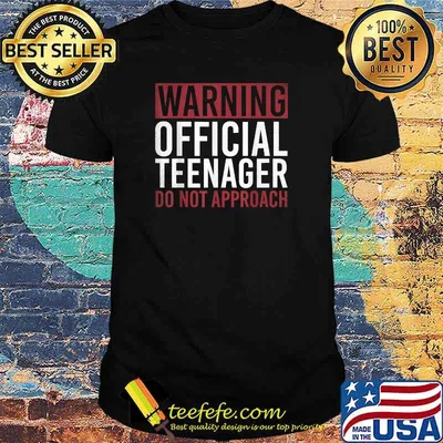 Warning Official Teenager Do Not Approach 13th Birthday T-Shirt
