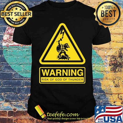 Warning risk of god of thunder avenger shirt