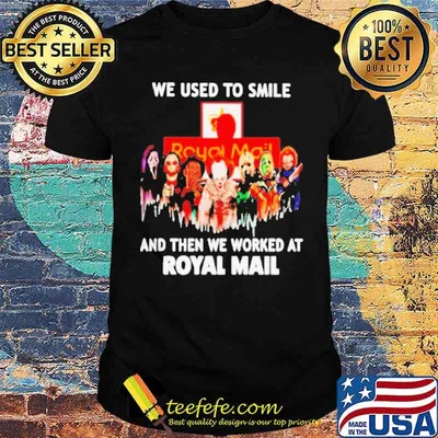 We used to smile and then we worked at Royal Mail Horror Halloween shirt