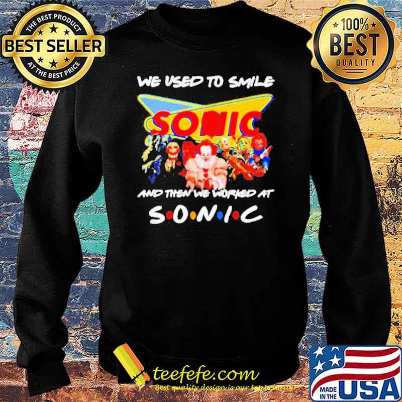 We used to smile and then we worked at Sonic horror halloween s Sweater We used to smile and then we worked at Sonic horror halloween s Sweater